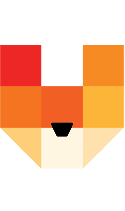pixel and fox logo